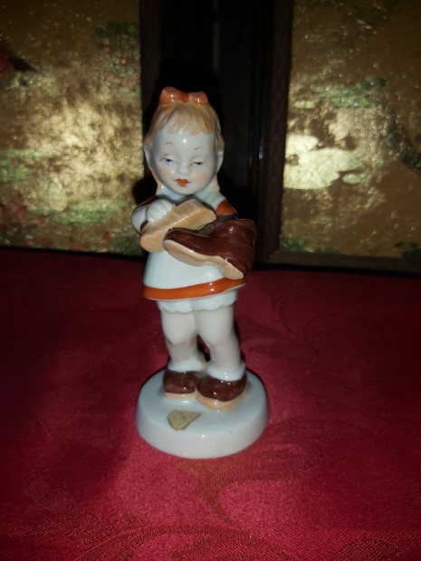 Rgi Royal Dux Elly Strobach porceln kislny cippucol figura- Hibt