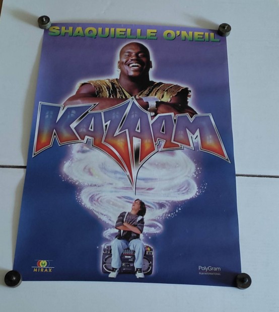 Rgi Shaquille O'Neal Kazaam eredeti plakt, poszter