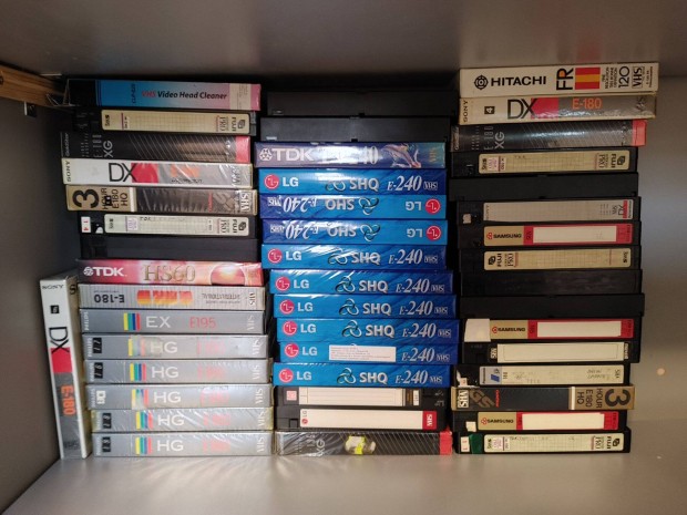Rgi VHS kazettk 500Ft/db felntt tartalommal
