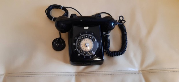 Rgi , retro , (1971. gy.v) vezetkes , trcss fekete telefon