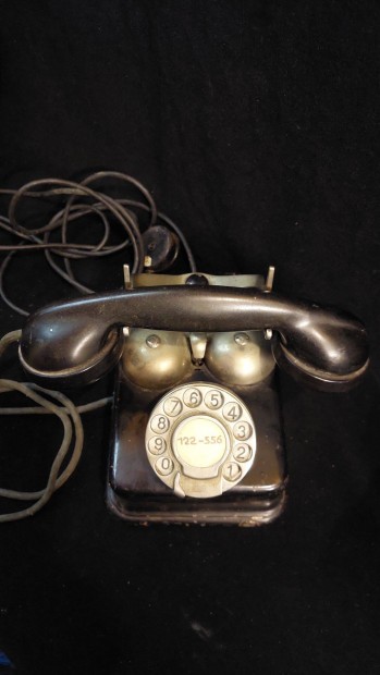 Régi, ritkább tárcsás bakelit telefon