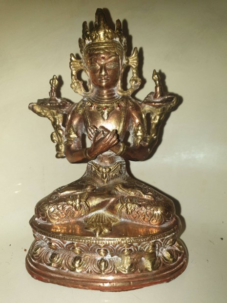 Rgi bronz buddha szobor kb 20cm magas elad!