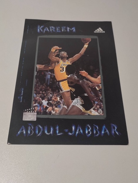 Rgi eredeti Kareem Abdul-Jabbar 1996 Adidas Streetball eredeti plakt