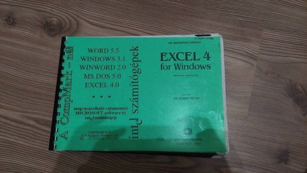 Rgi knyv (Excel 4 for Windows)