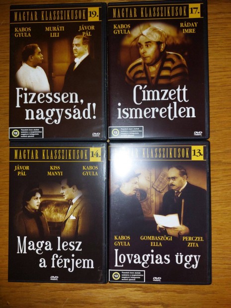 Rgi magyar filmek 13; 14; 17; 19. gyri DVD