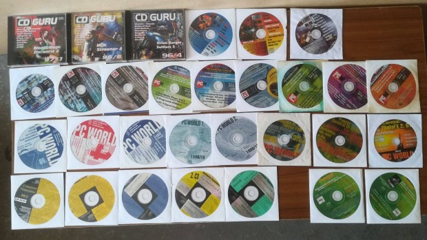 Régi pc újság melléklet játék CD-k, programok