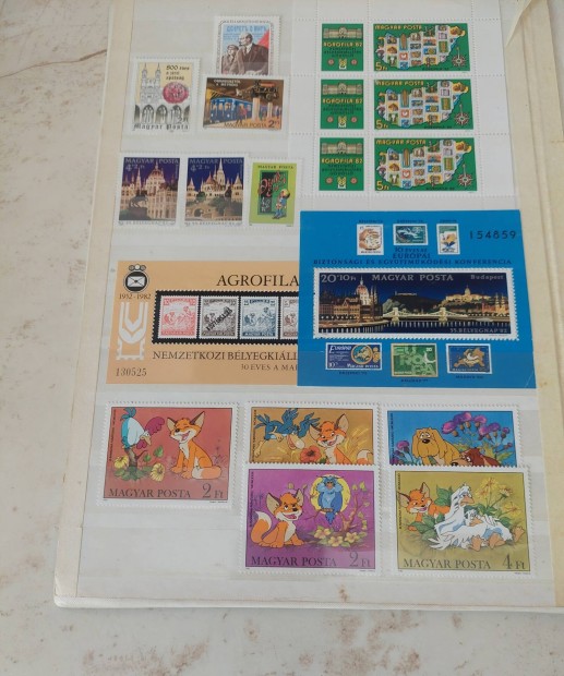 Régi postatiszta bélyeggyűjtemény