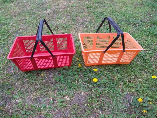 Régi retro Skála coop bevásárló kosár 2db