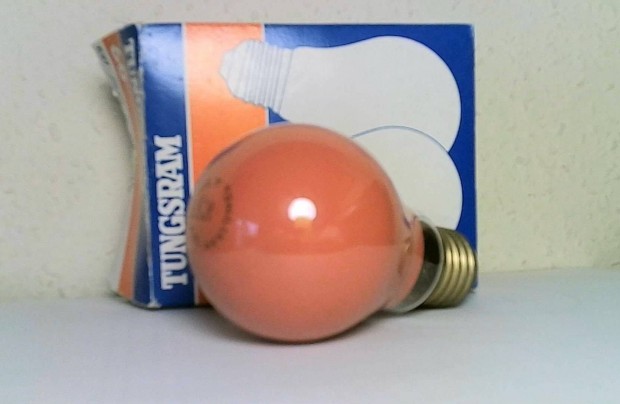 R�gi retro Tungsram sz�nes �g� �zz� 25 W, 3 sz�nben 1000 Ft/db