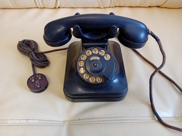 Rgi retro  textilkbeles CB 35 trcss , vezetkes telefon 