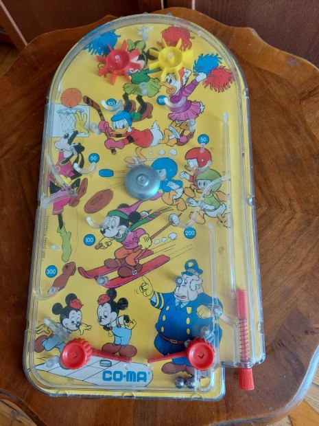 Régi retro nagyméretű Disney flipper
