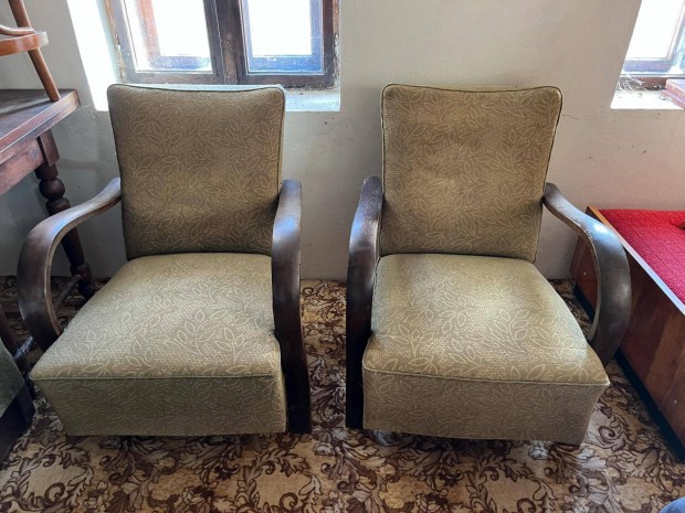 Régi rugós fotel plusz kanapé eladó