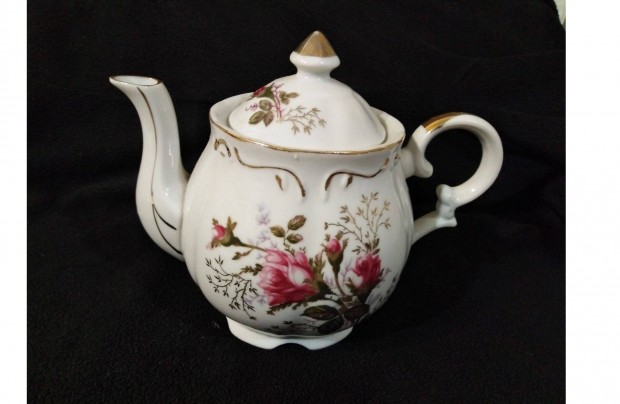 Régi zenélő porcelán teás kanna