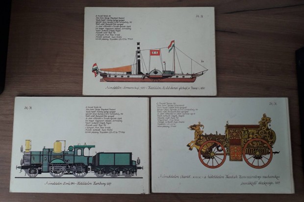 Régimódi hajók 1982. könyv. Régimódi hintók 1983. könyv.