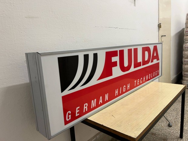 Reklám világítás cégér fényreklám Fulda gumi german neon műhely