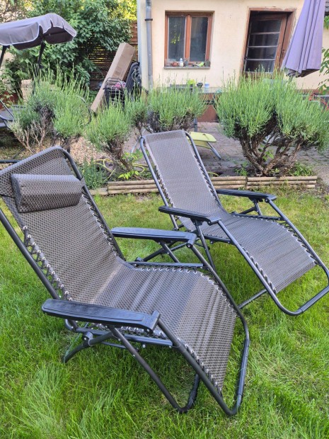 Relaxációs szék, napozó szék 2 db