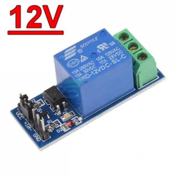 Relpanel 12V 1ch Arduino PIC AVR Rel Panel Modul