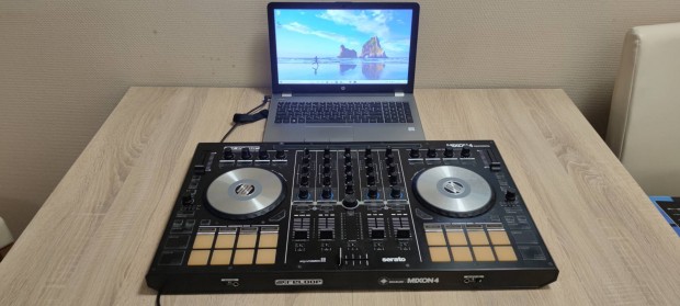 Reloop Mixion 4 dj kontroller, HP 250 G6 laptop