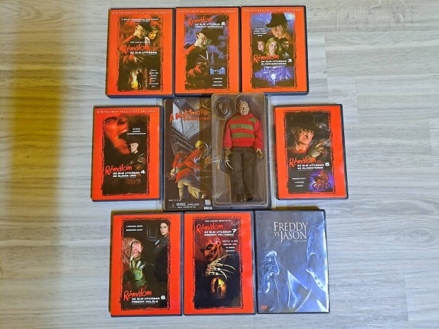 Rmlom az Elm utcban DVD Gyjtemny Neca Freddy Krueger figurval