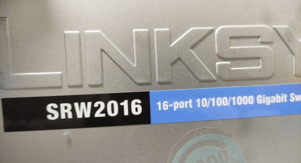 Remek ajánlat! Gigabites Cisco Linksys Srw2016 Gig 16 portos switch