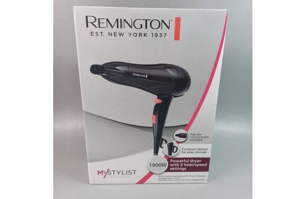 Remington hajszrt (Mystylist D2000 , 1900 W, Fekete)