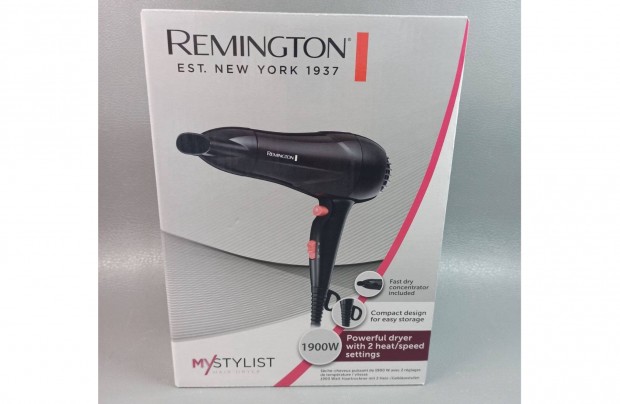 Remington hajszrt (Mystylist D2000 , 1900 W, Fekete) j