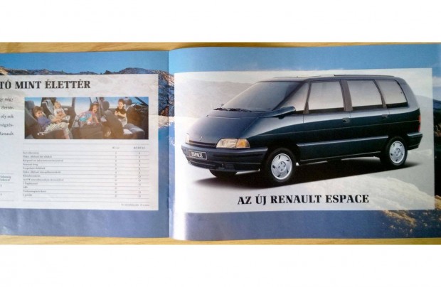 Renault 1991-es magyar modellvlasztk prospektus, katalgus