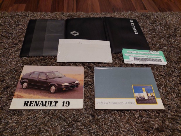Renault 19 kezelsi knyv katalgus + trkp Nmet nyelv