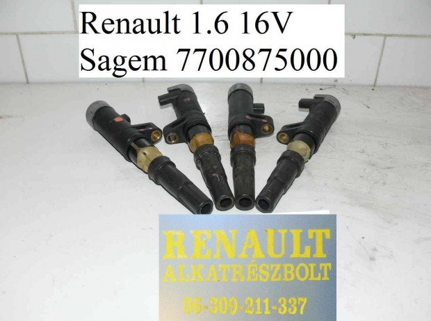 Renault 1.6 16V Sagem gyjtgyertya 7700875000