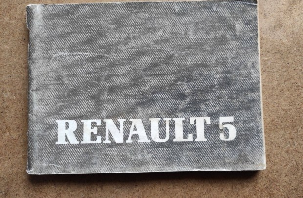 Renault 5 kezelsi tmutat. 1987.10-