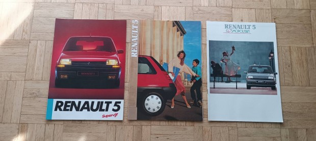 Renault 5 régi prospektus eredeti katalógus OT veterán