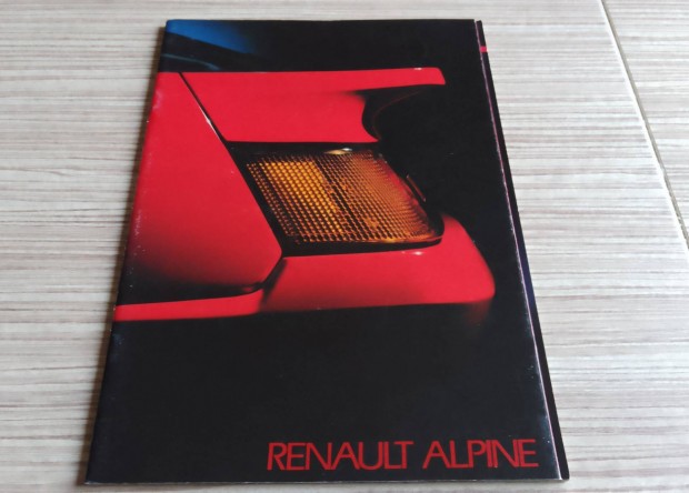 Renault Alpine coupe V6 prospektus, katalgus.