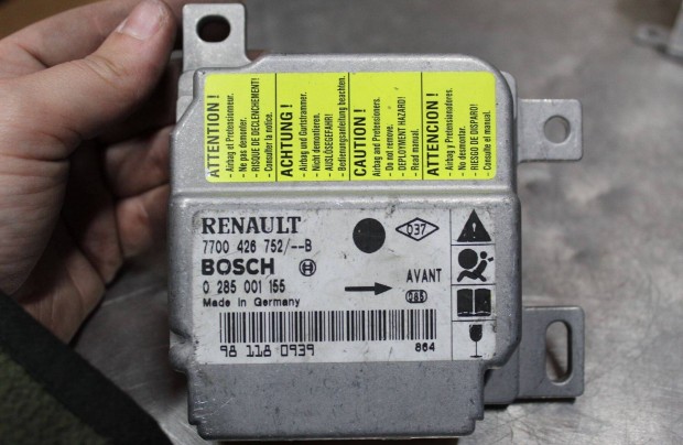 Renault Clio 1998-2001 légzsák vezérlő 7700426752