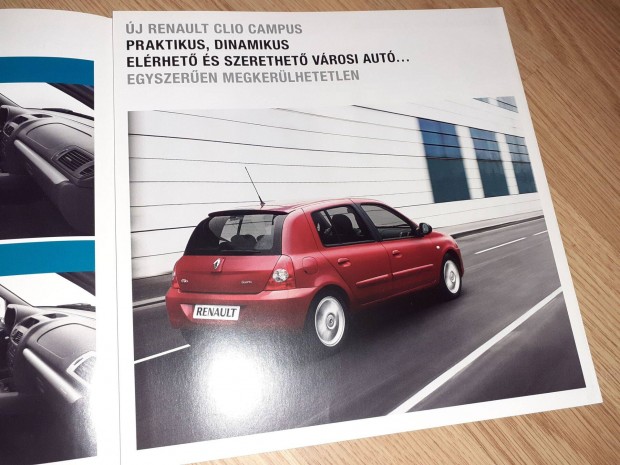 Renault Clio Campus prospektus - 2009, magyar nyelv