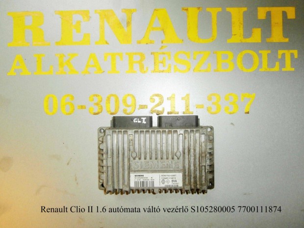 Renault Clio II 1.6 automata vlt vezrl S105280005 7700111874