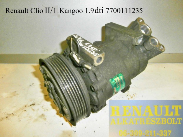 Renault Clio II/1, Kangoo 1.9 tdi 7700111235 klmakompresszor
