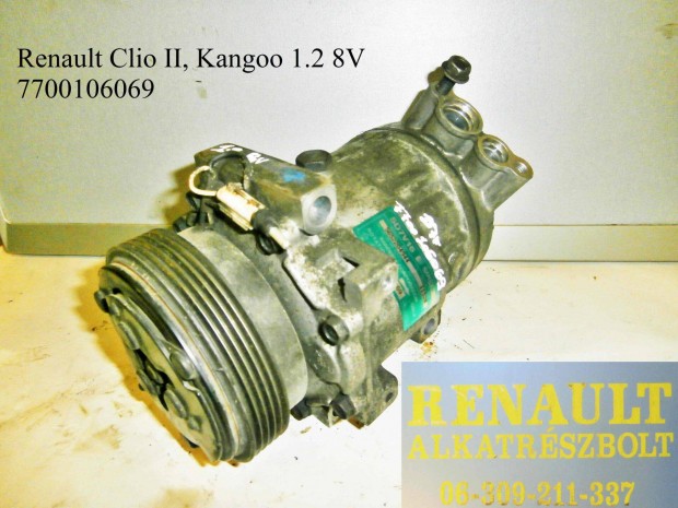 Renault Clio II, Kangoo 1.2 8V 7700106069 klmakompresszor