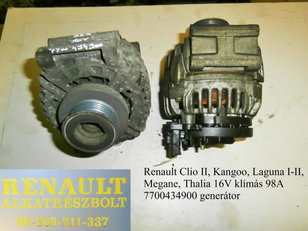 Renault Clio II, Kangoo, Laguna I-II, Megane, Thalia 16V klms 770043