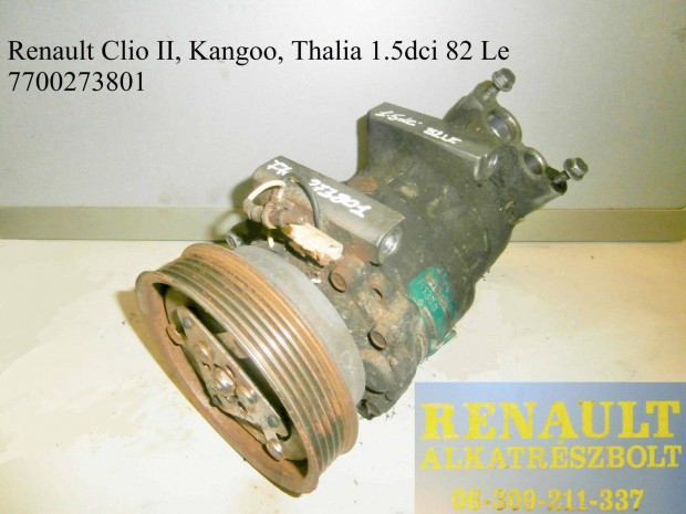 Renault Clio II, Kangoo, Thalia 1.5dci 82 Le klmakompressz