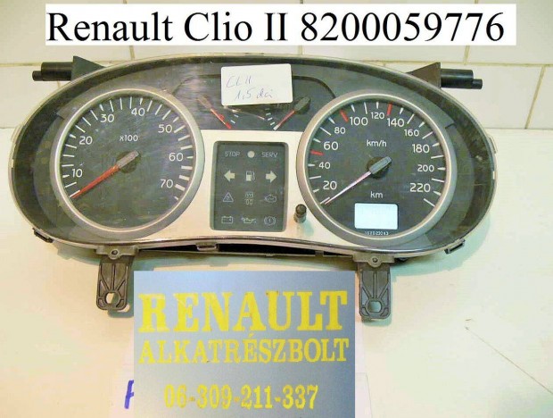 Renault Clio II. mszerfal 8200059776