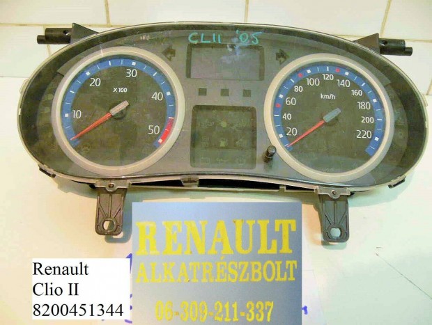 Renault Clio II. mszerfal 8200451344