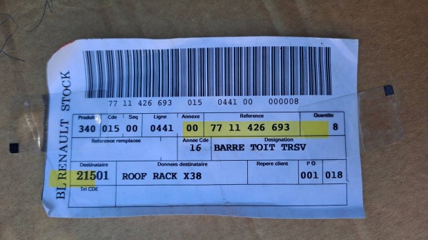 Renault Fluence tetcsomagtar