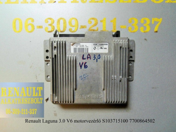 Renault Laguna 3.0 V6 motorvezrl S103715100 7700864502