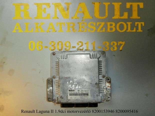 Renault Laguna II 1.9dci motorvezrl 8200153946 8200095416