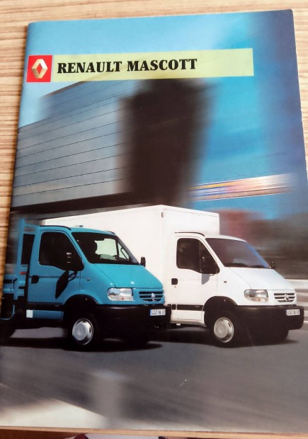 Renault Mascott teheraut (2002), magyar prospektus, katalgus!