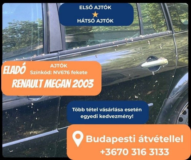 Renault Megan alkatrészek - pontos árakért telefonálj!