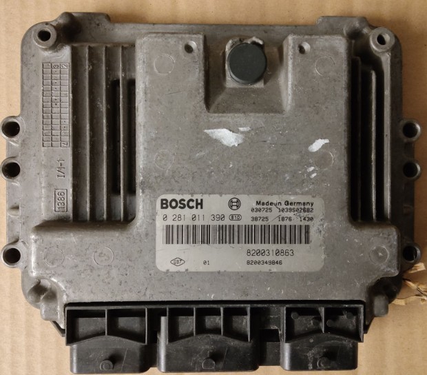 Renault Megane 2002-2009 1,9 Diesel Motorvezérlő 0281011390