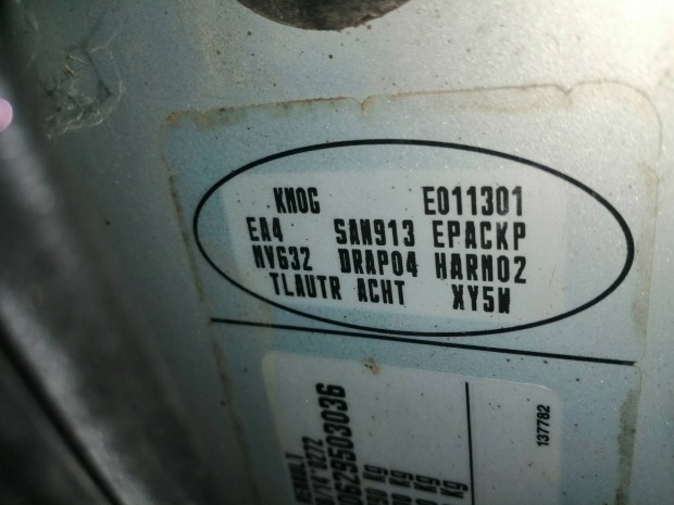 Renault Megane 2 Ii Grandtour Kombi Bal Els� H�ts� Ajt� 