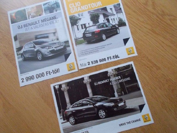 Renault Megane 3 Clio Grandtour Fluence prospektus szrlap pakk