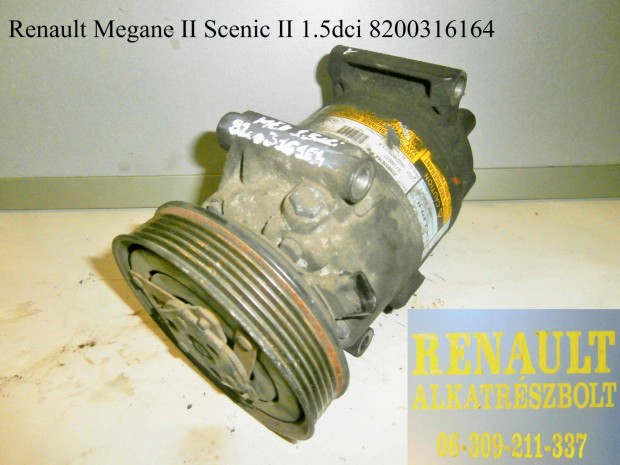 Renault Megane II Scenic II 1.5dci 8200316164 klmakompresszor